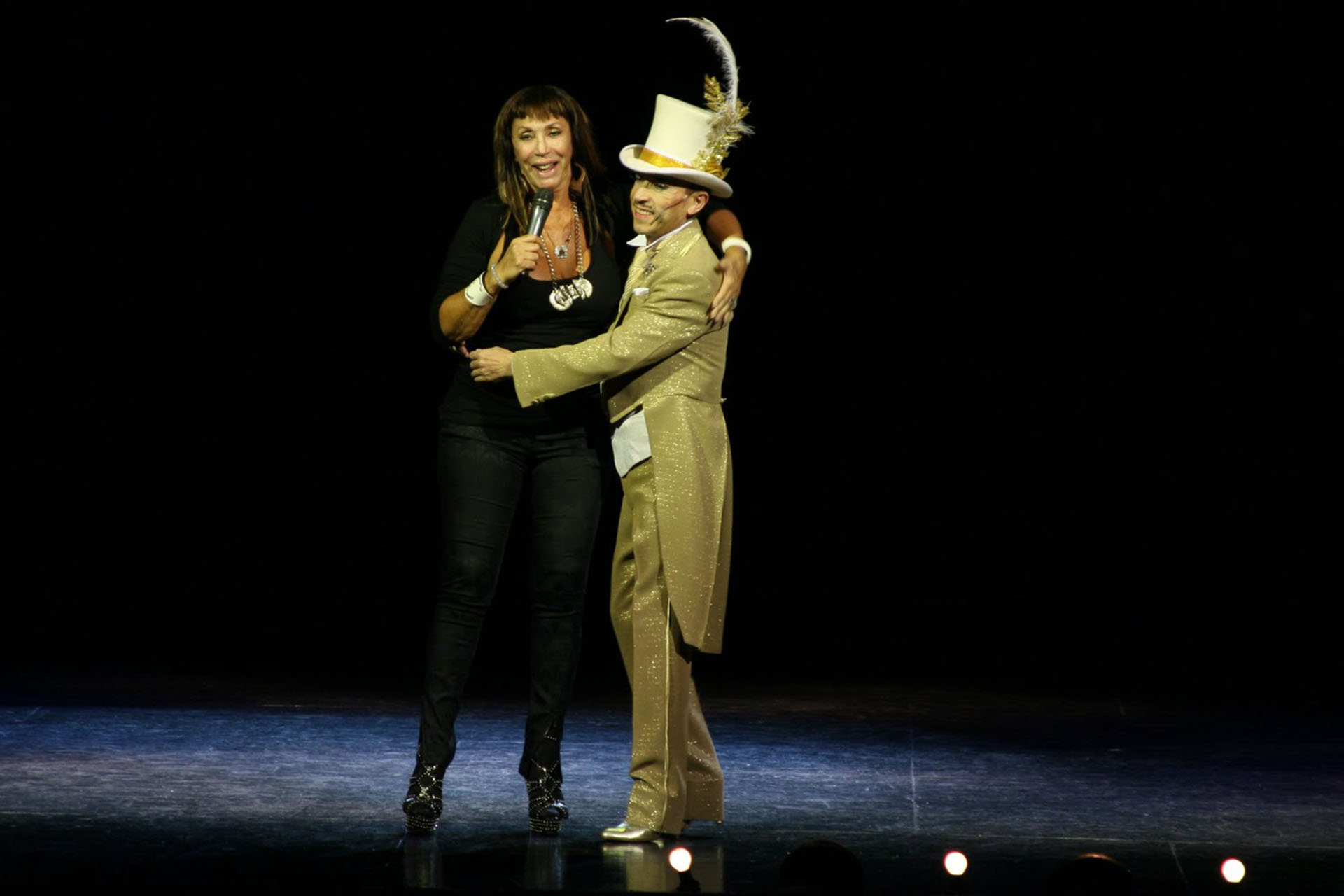 Moria Casán y Aníbal Pachano