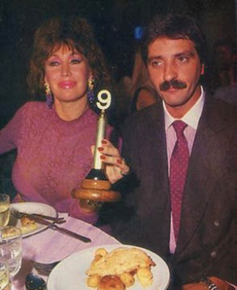 Moria Casán y Luis Vadalá
