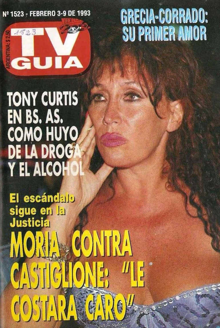 Moria Casán en la tapa de TV Guía