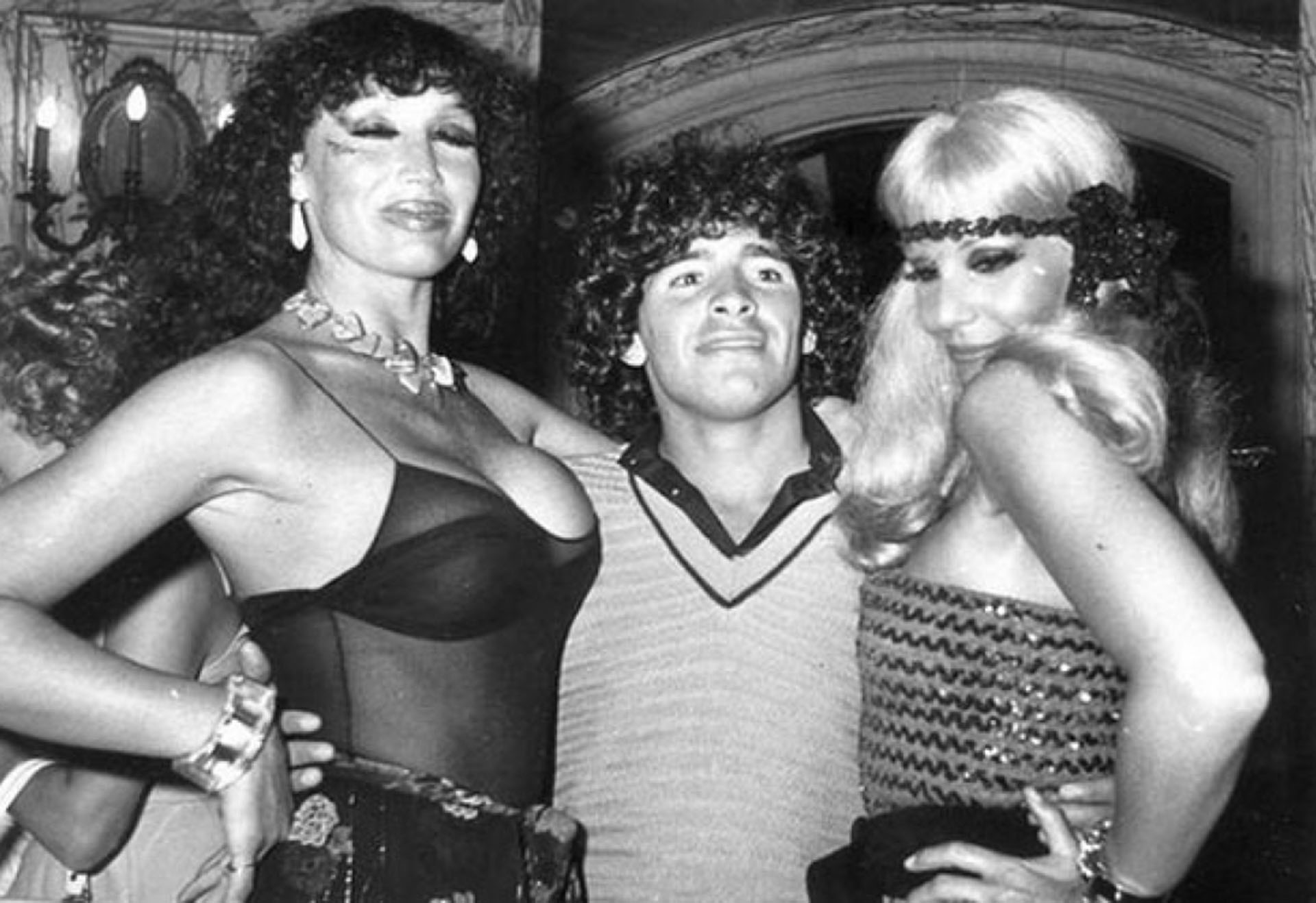 Moria Casán, Diego Maradona y Susana Giménez