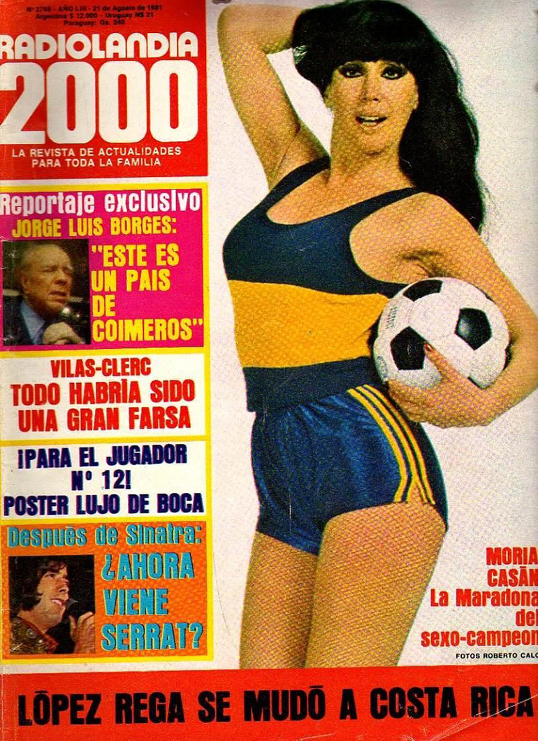 Moria Casán en la tapa de Radiolandia 2000