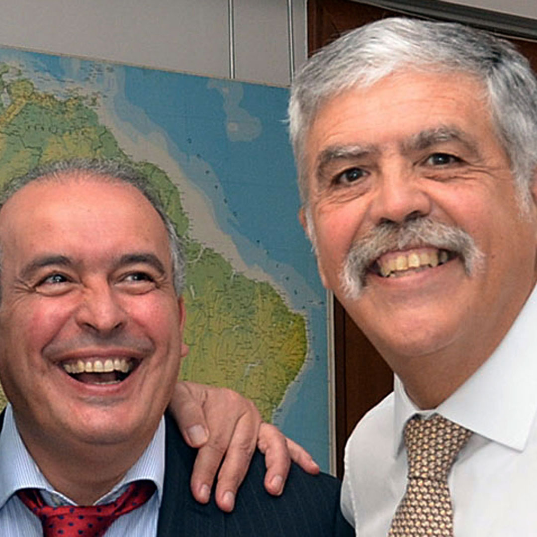 José López junto a Julio de Vido. Ambos están acusados por defraudación en la causa Sueños Compartidos