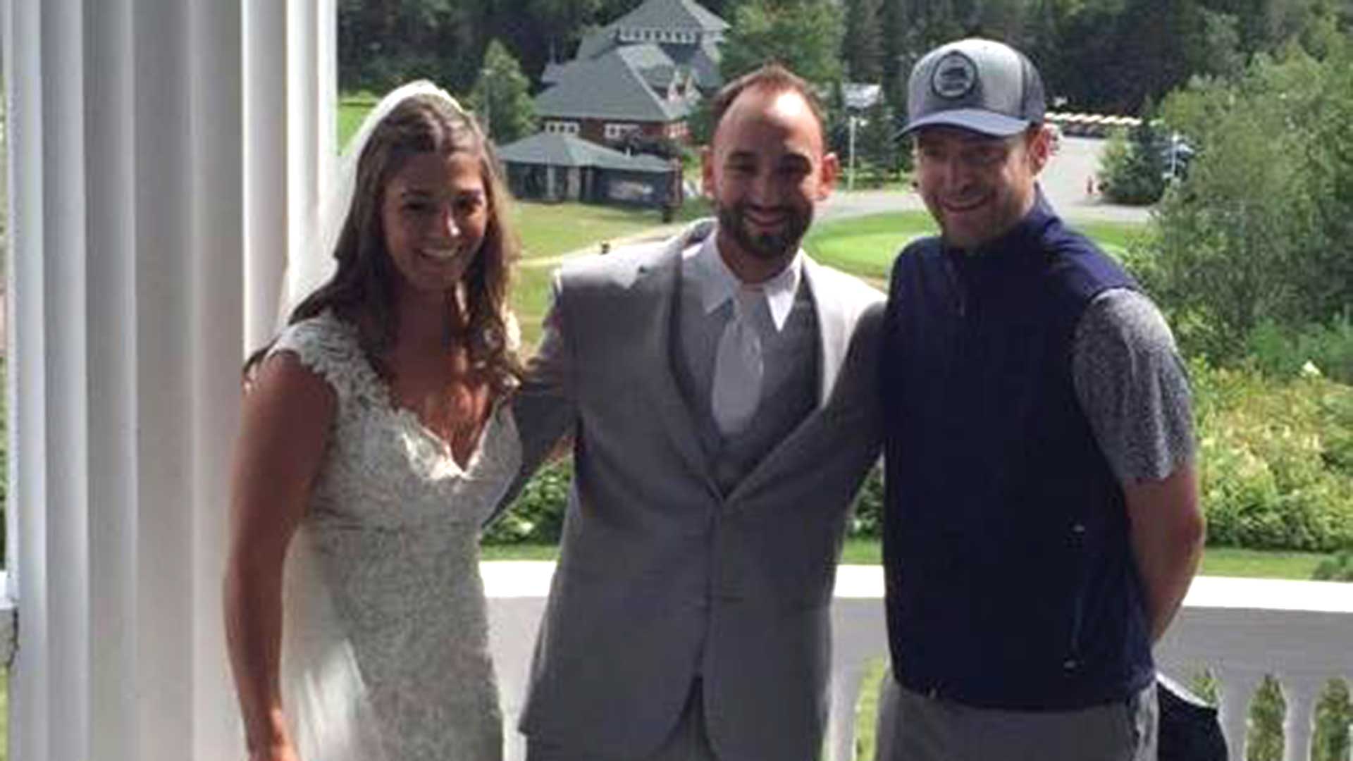 El regalo inolvidable de Justin Timberlake a una feliz pareja que se casaba