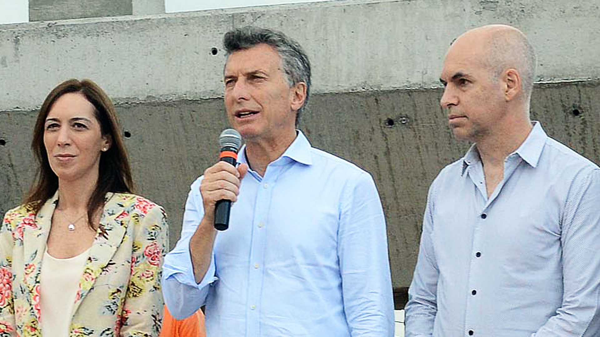 Otra inauguración de los tres. Esta vez, en agosto de 2016. (NA)