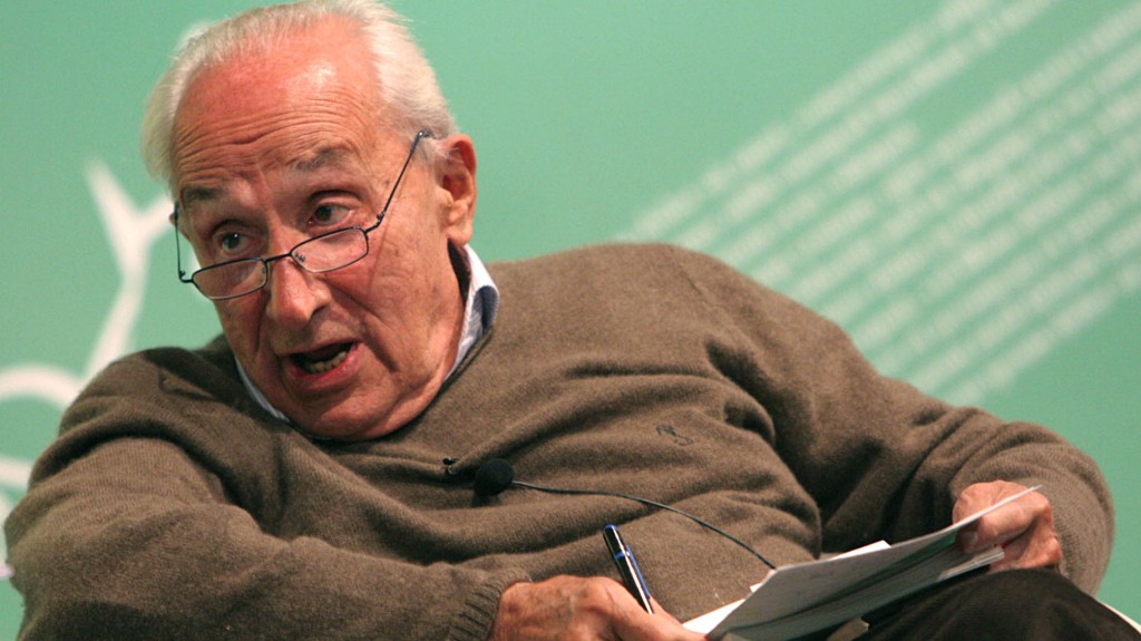 Giovanni Sartori, a sus 92 años, presenta su nuevo libro.