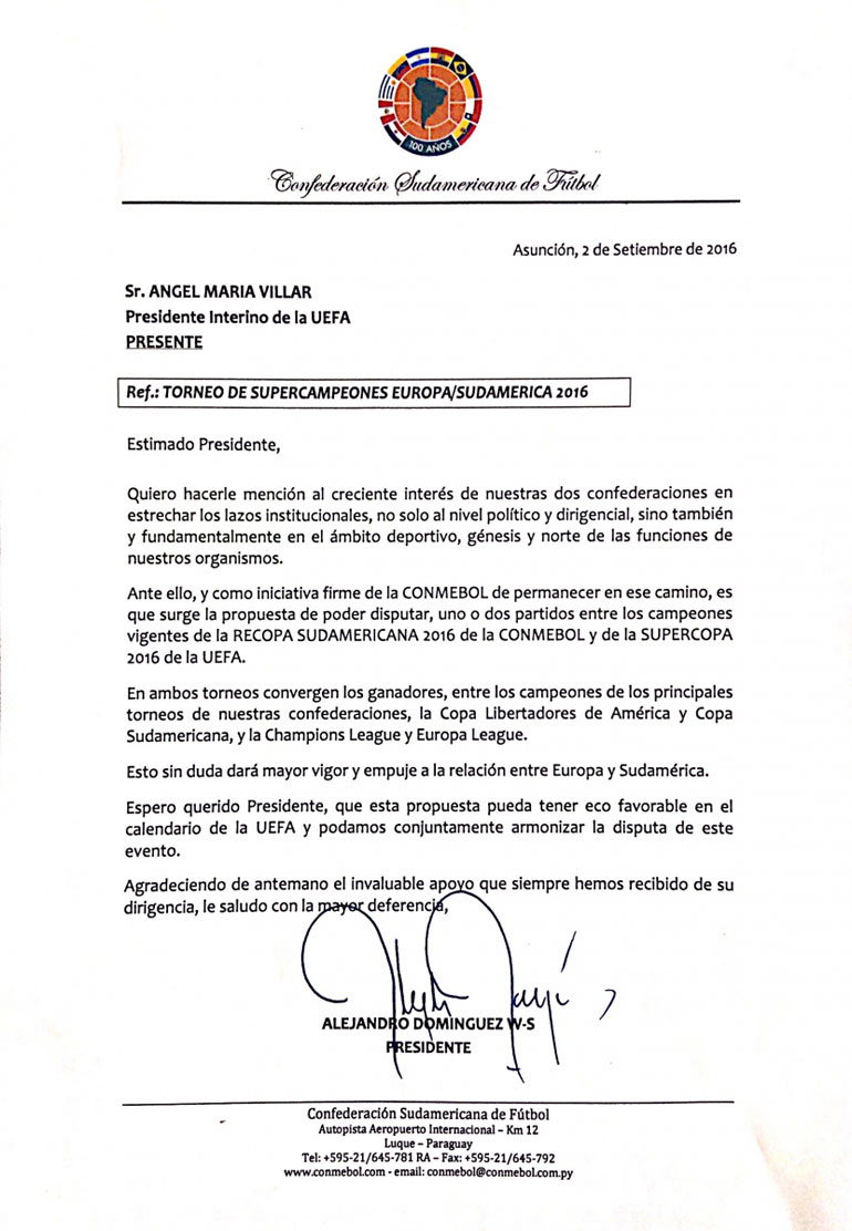 Conmebol Recopa UEFA SF