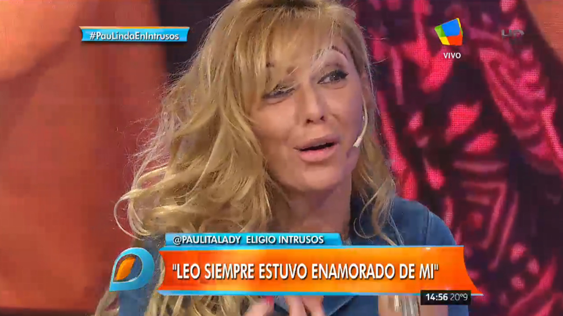 Paula Linda en el piso de “Intrusos”