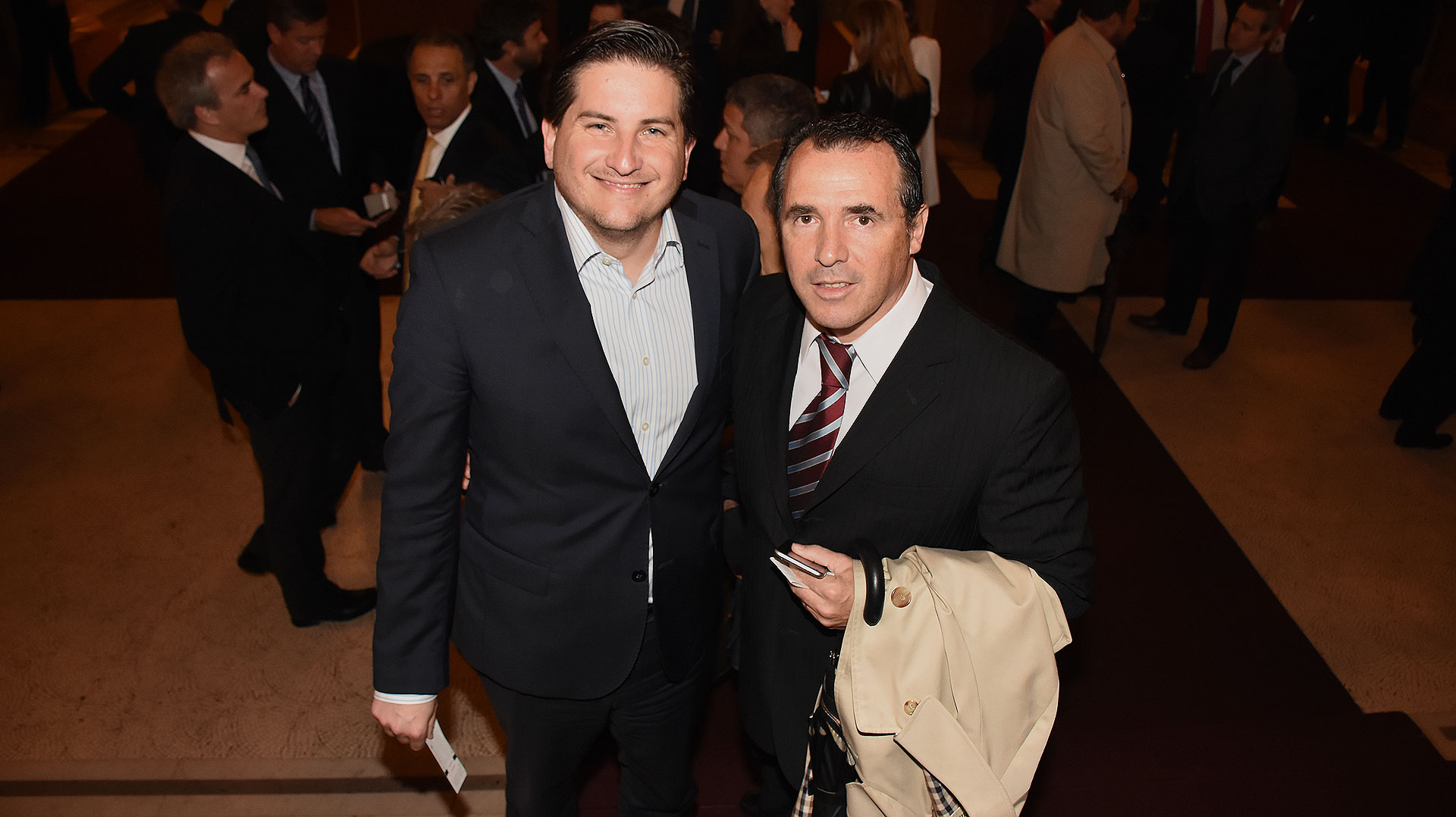Gastón Corral, director HSBC Argentina con Ezequiel Barrenechea