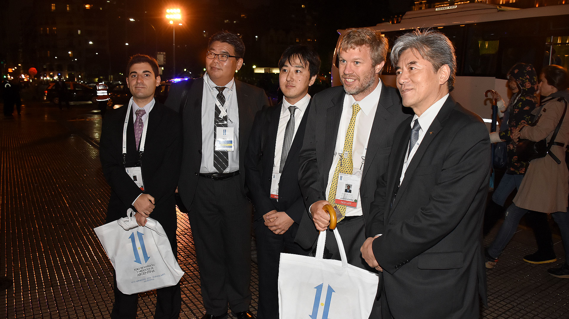 Una de las delegaciones de empresarios extranjeros