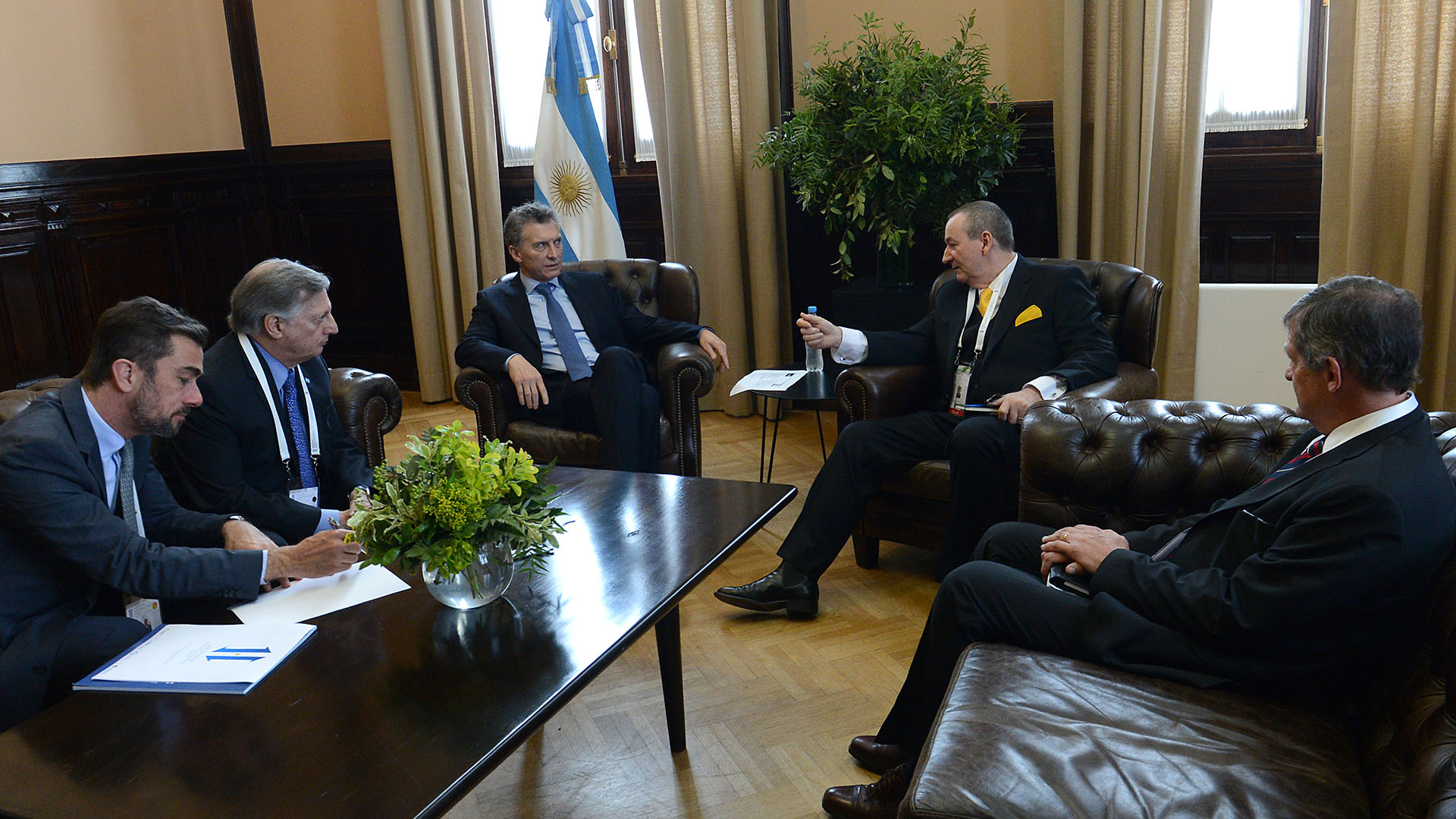 Macri recibió a Wayne Richardson, CEO del Grupo Enirgi