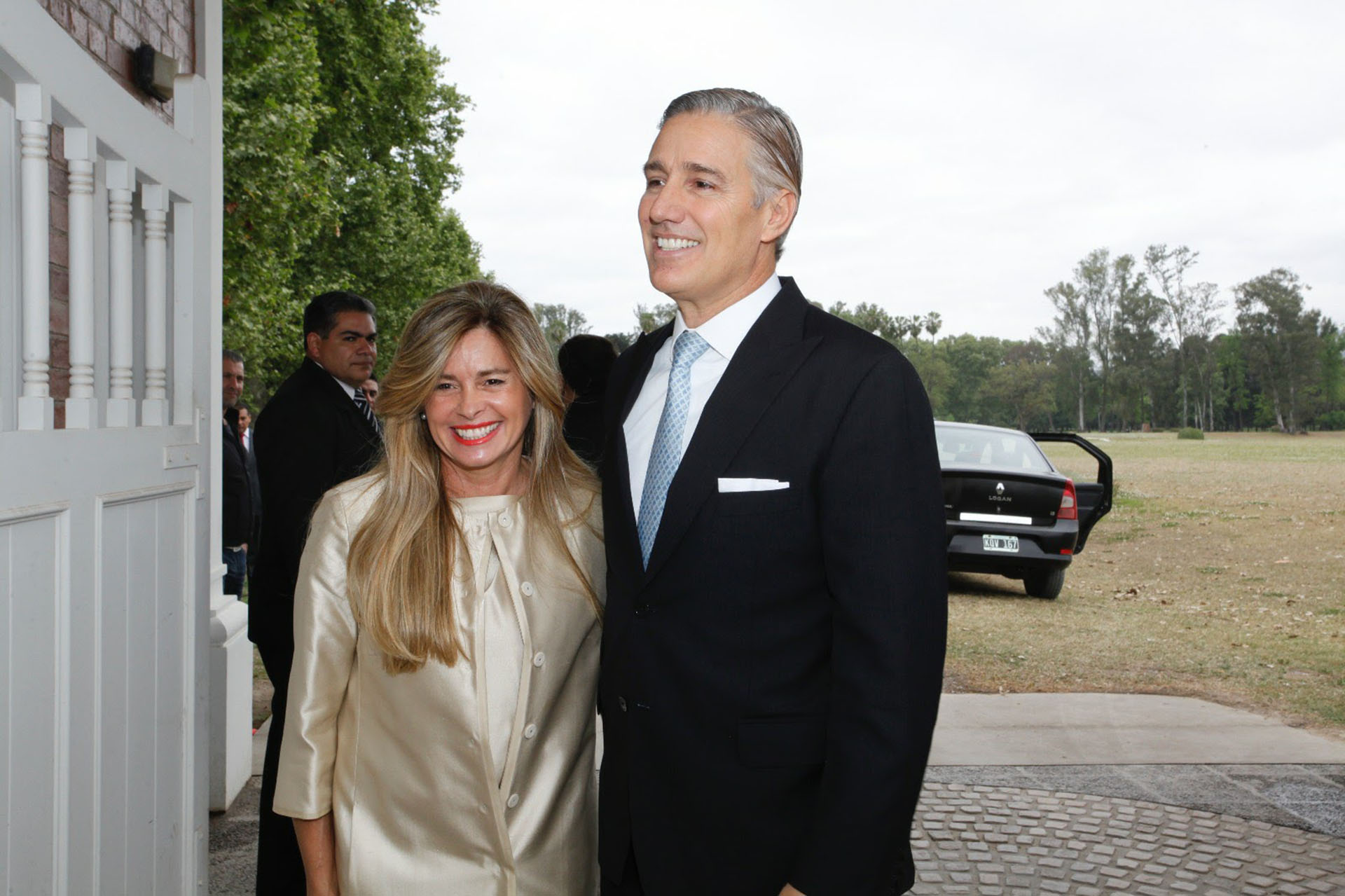 La senadora María Laura Leguizamón y el empresario Marcelo Figueiras.