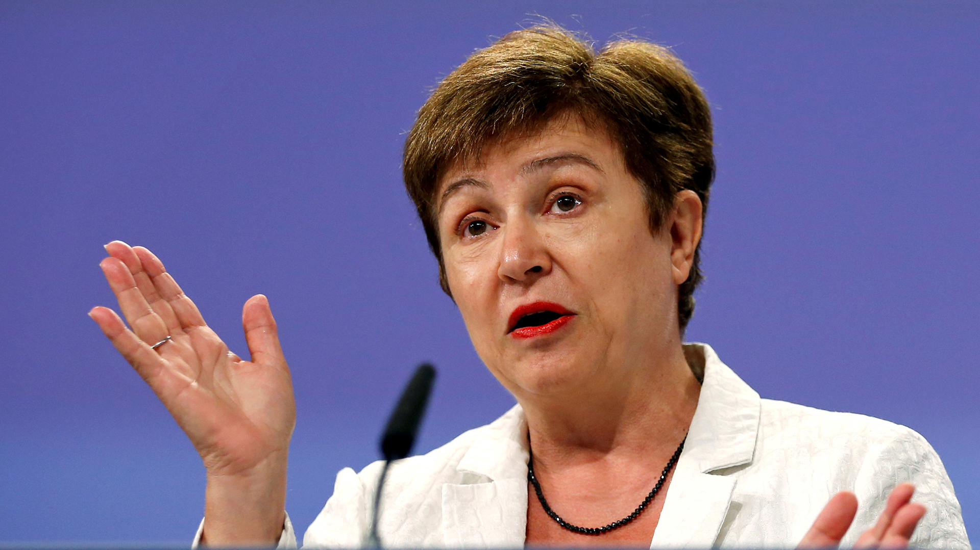 La búlgara Kristalina Ivanova Georgieva (AFP)