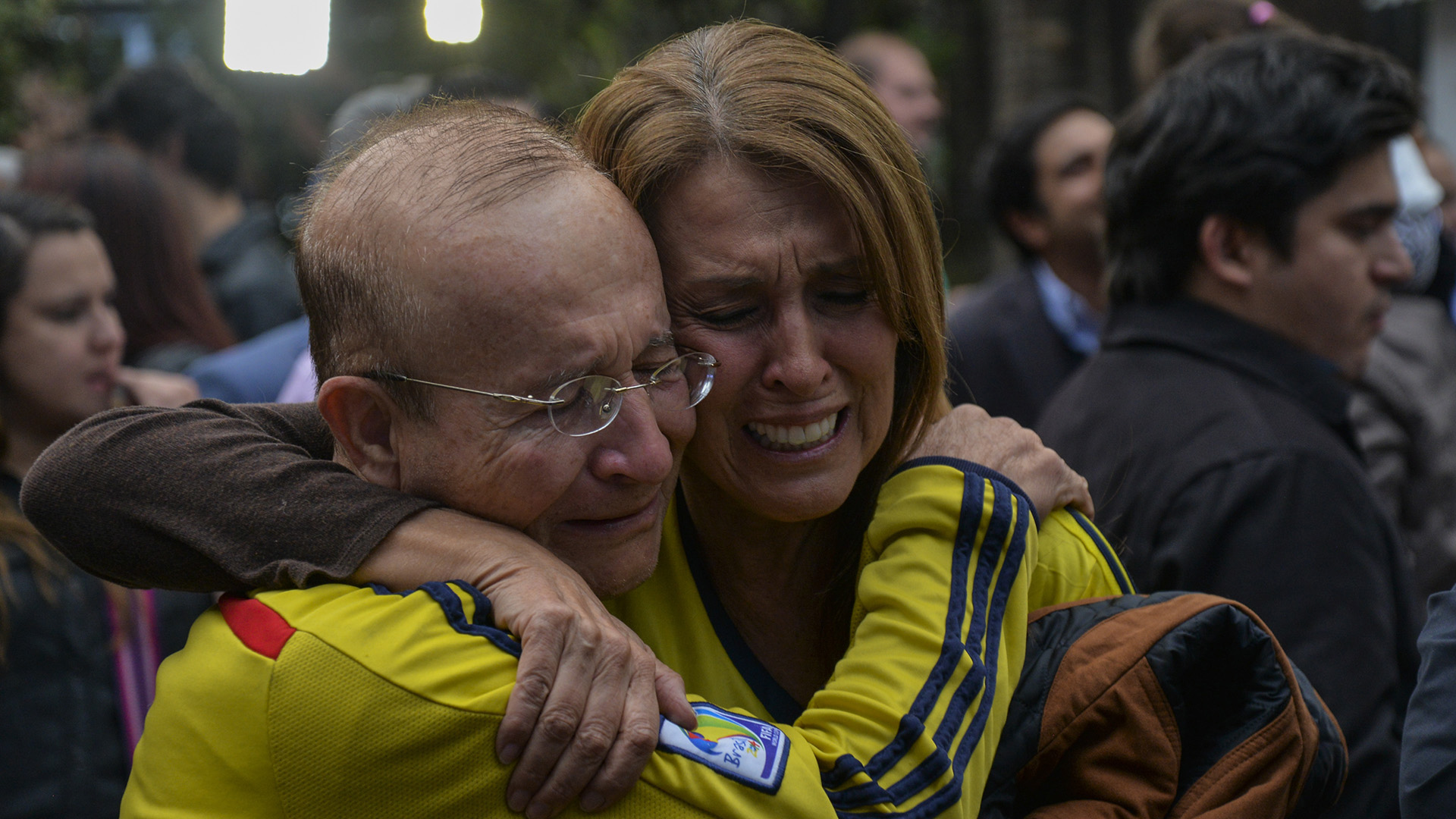 Este llanto es de alegría por el triunfo del “No” (AFP)
