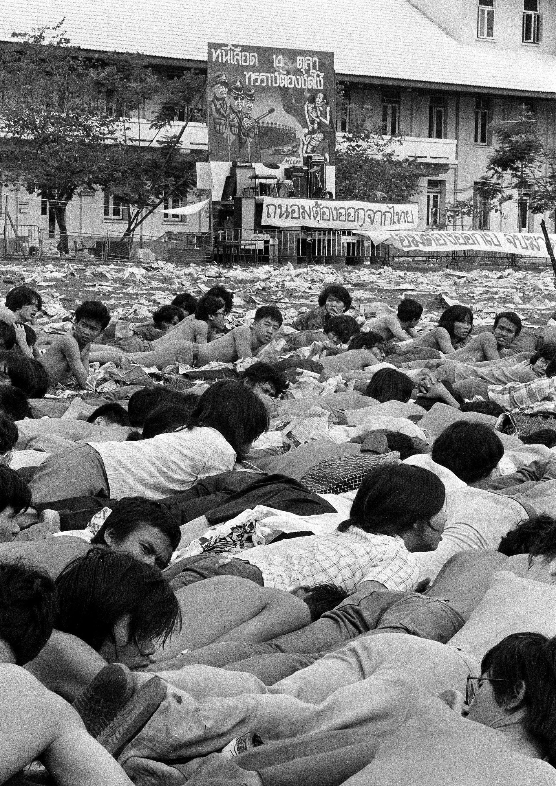 Thammasat las imágenes de una masacre que cumple 40 años y que pocos