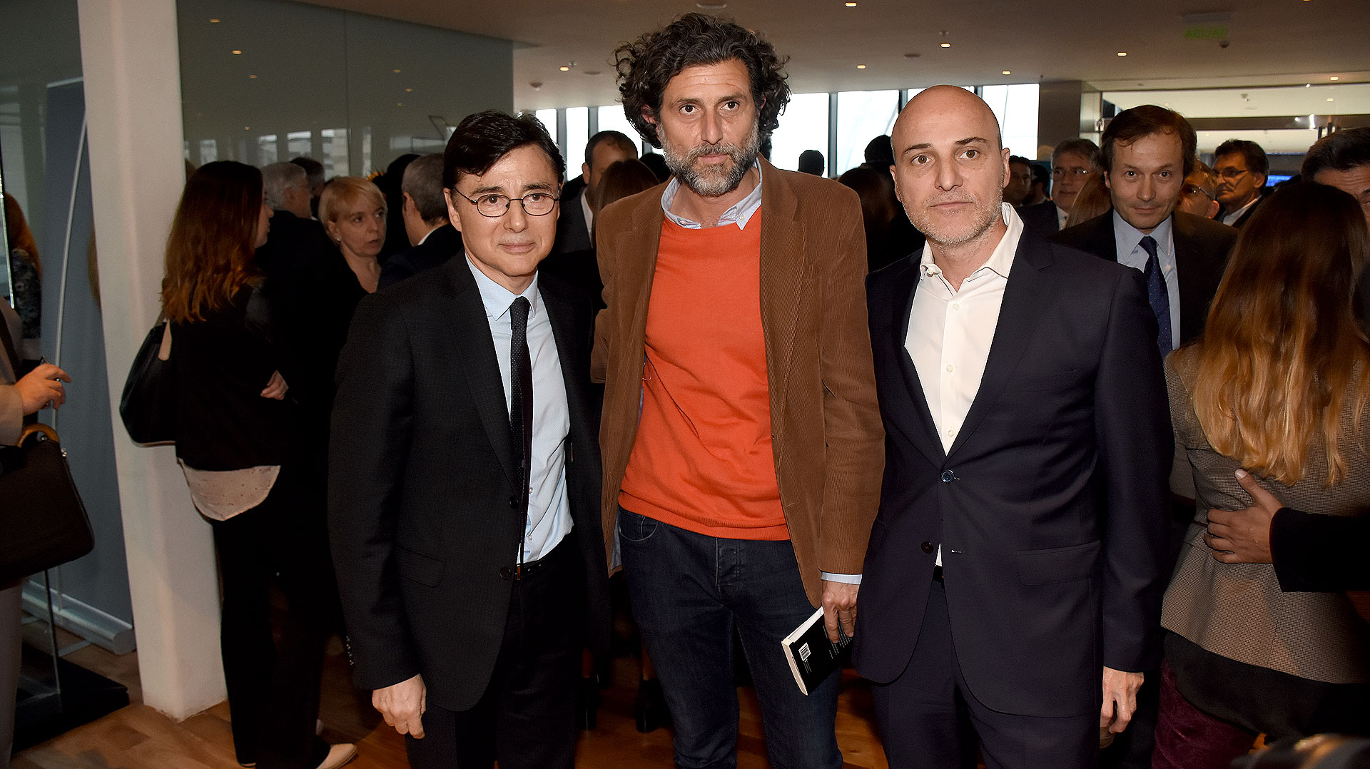 Jorge Fontevecchia junto al editor Nacho Iraola