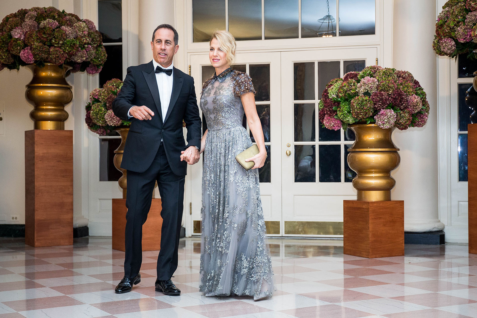 El comediante Jerry Seinfeld junto a su mujer Jessica Seinfeld