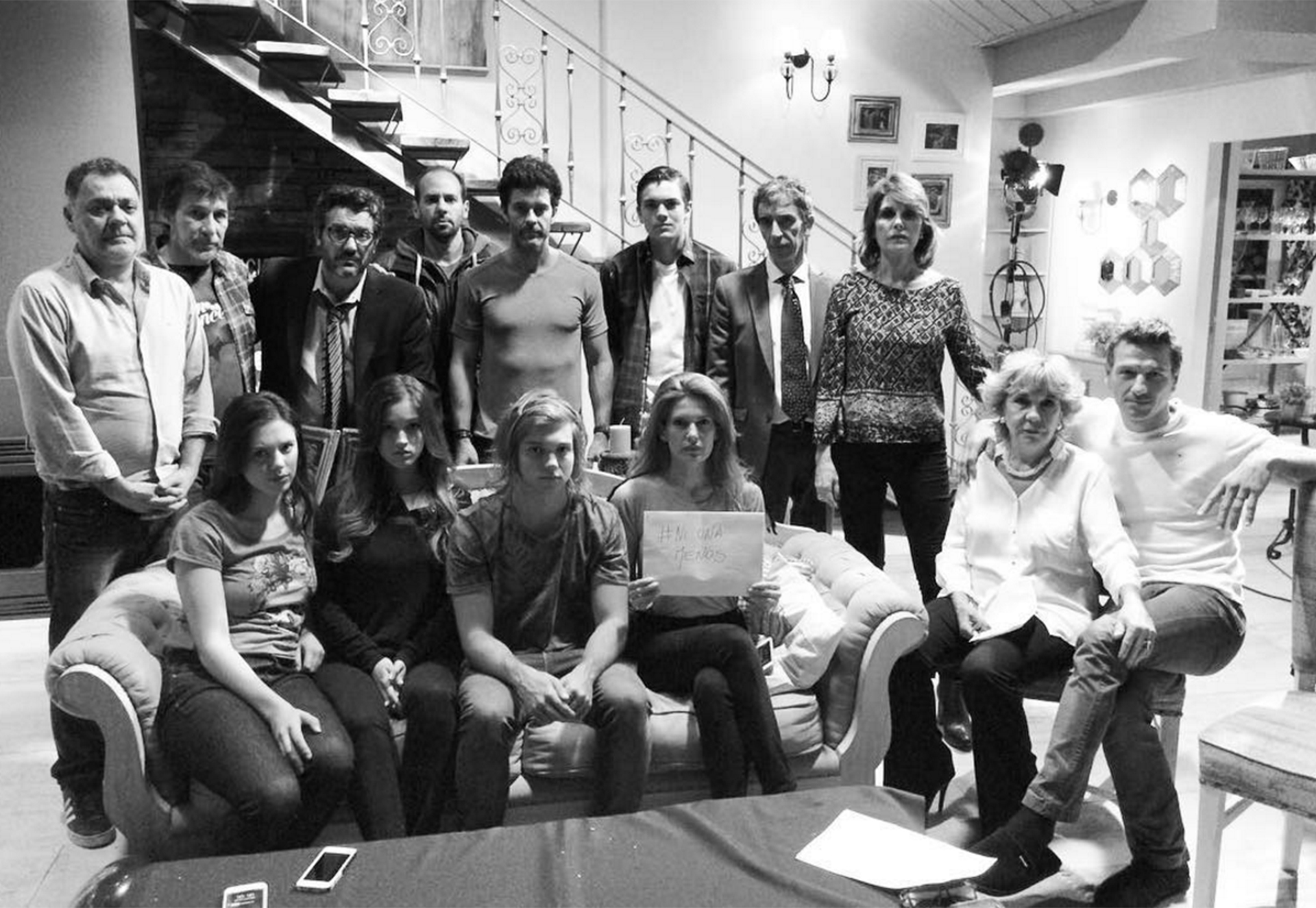 Isabel Macedo junto a sus compañeros expresaron el apoyo en las redes