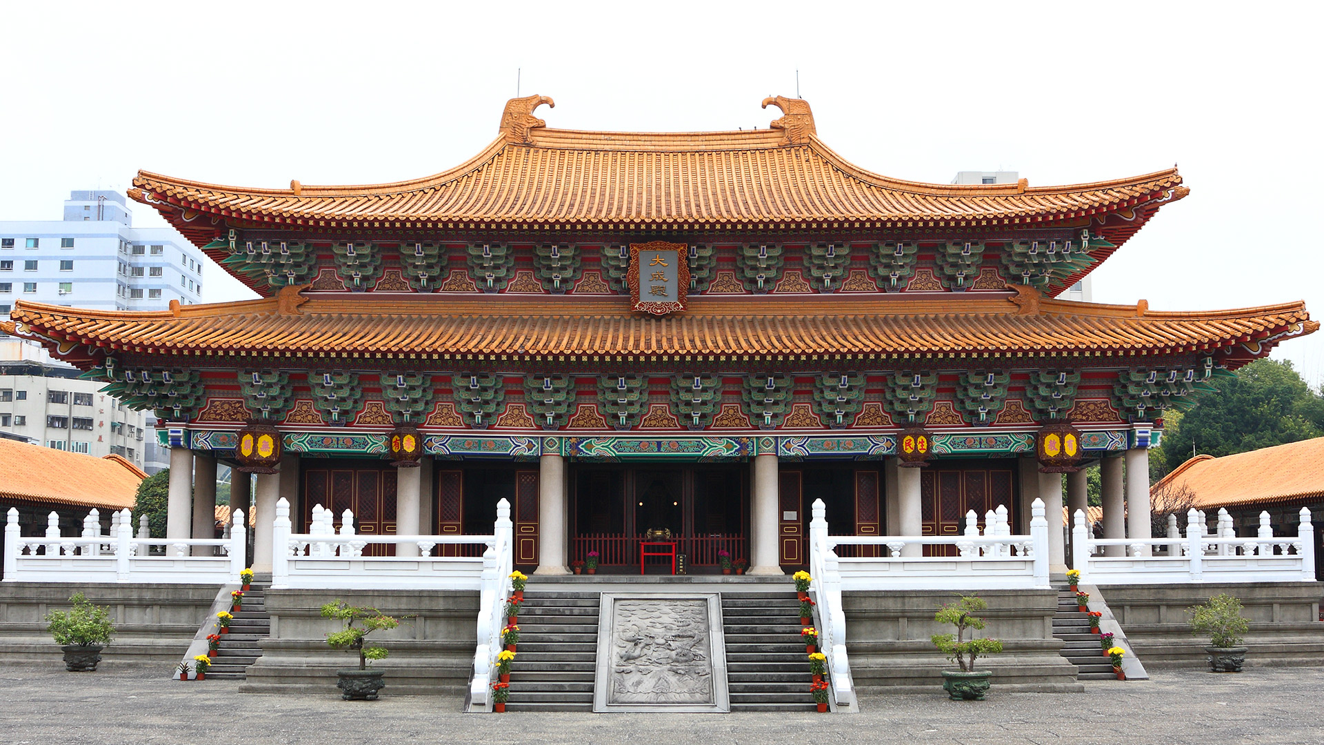 Confucionismo: Templo de Qufu, China.