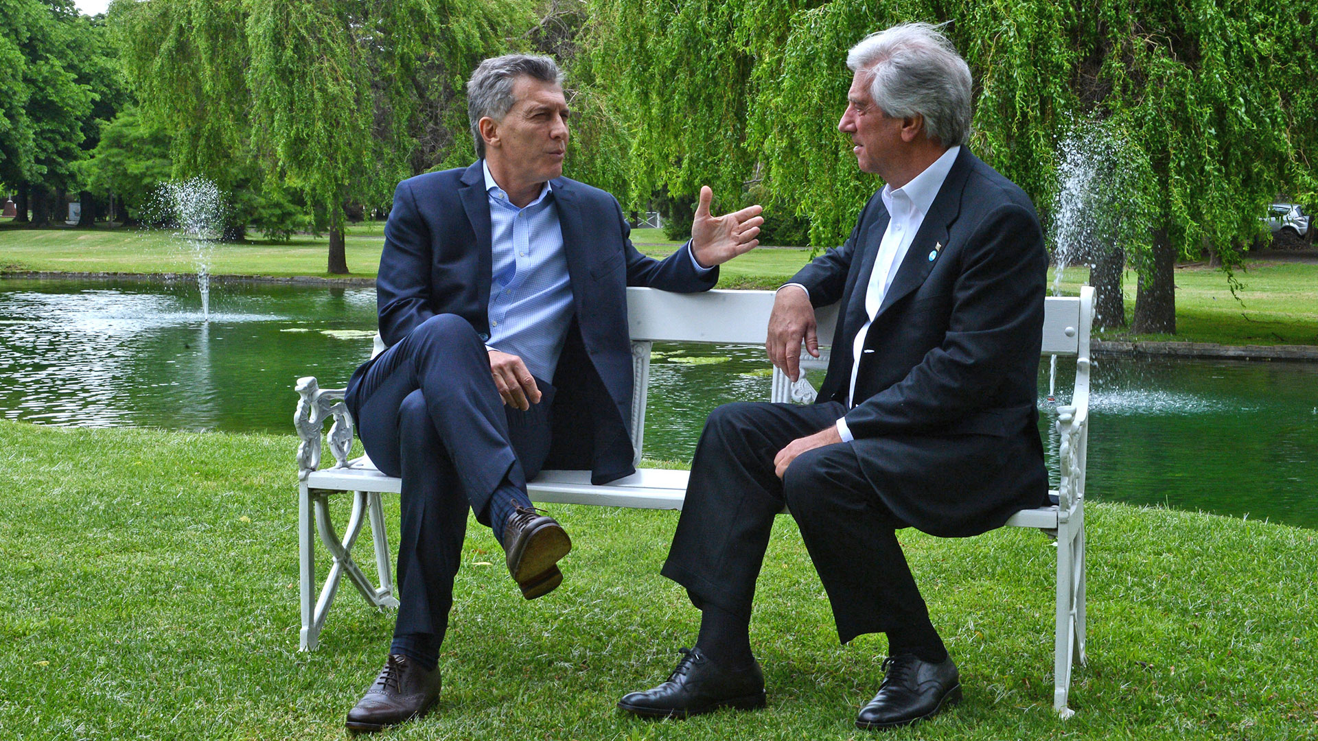 Macri y Vázquez en Olivos