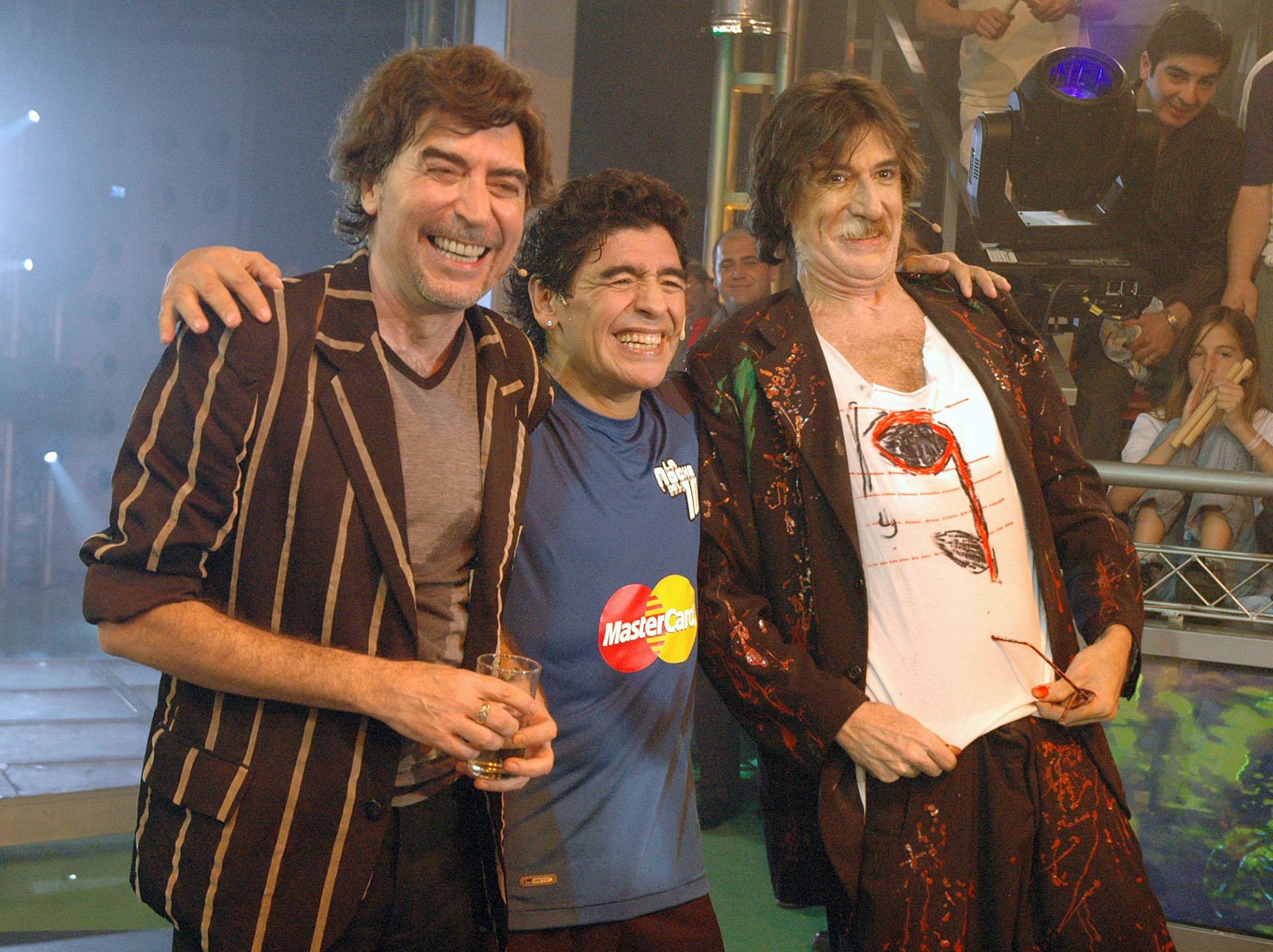 Disfrutando de hacer “La Noche del Diez”, junto a Joaquín Sabina y Charly García