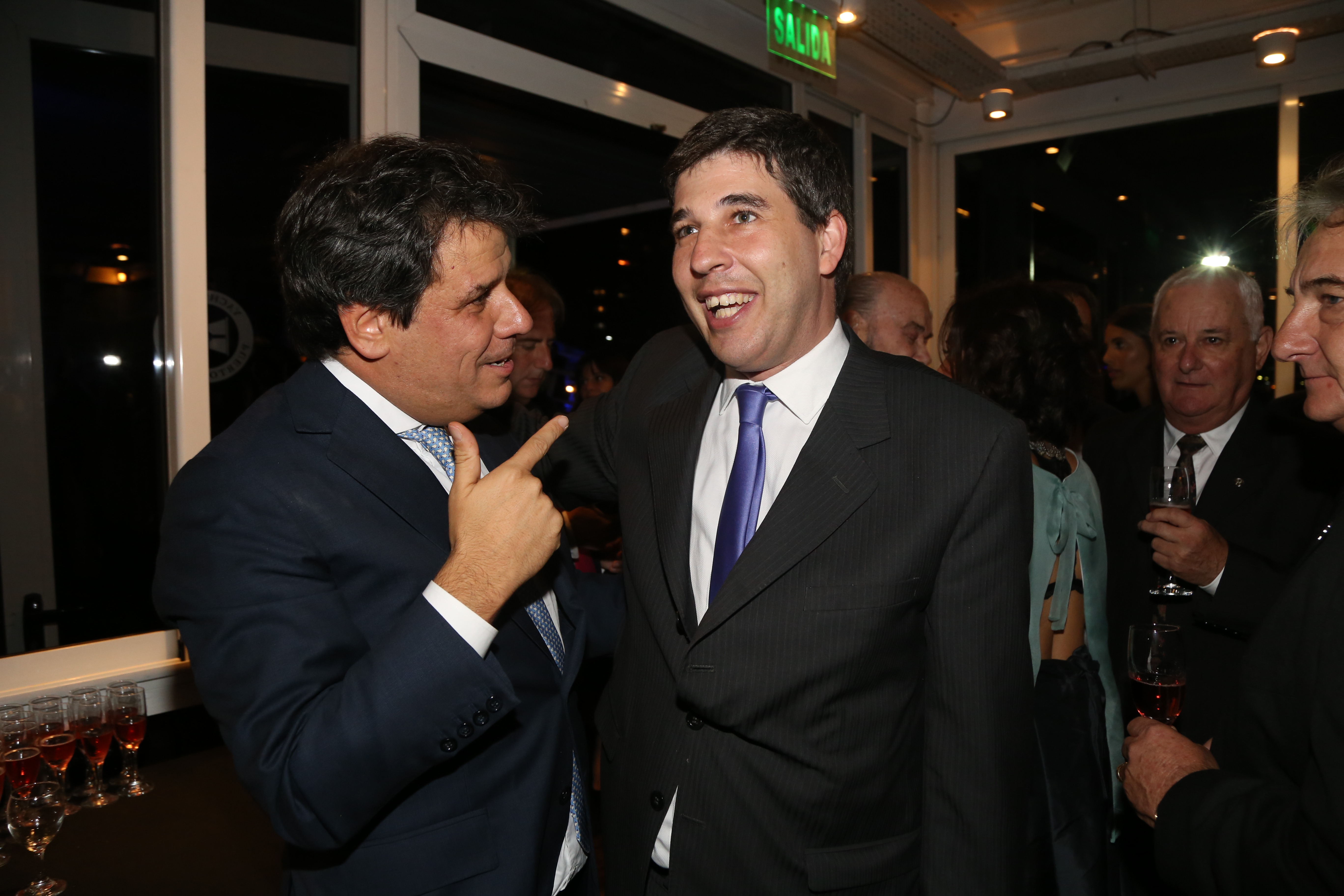 Facundo Manes y Alejandro Simón, director general del Grupo Sancor Seguros