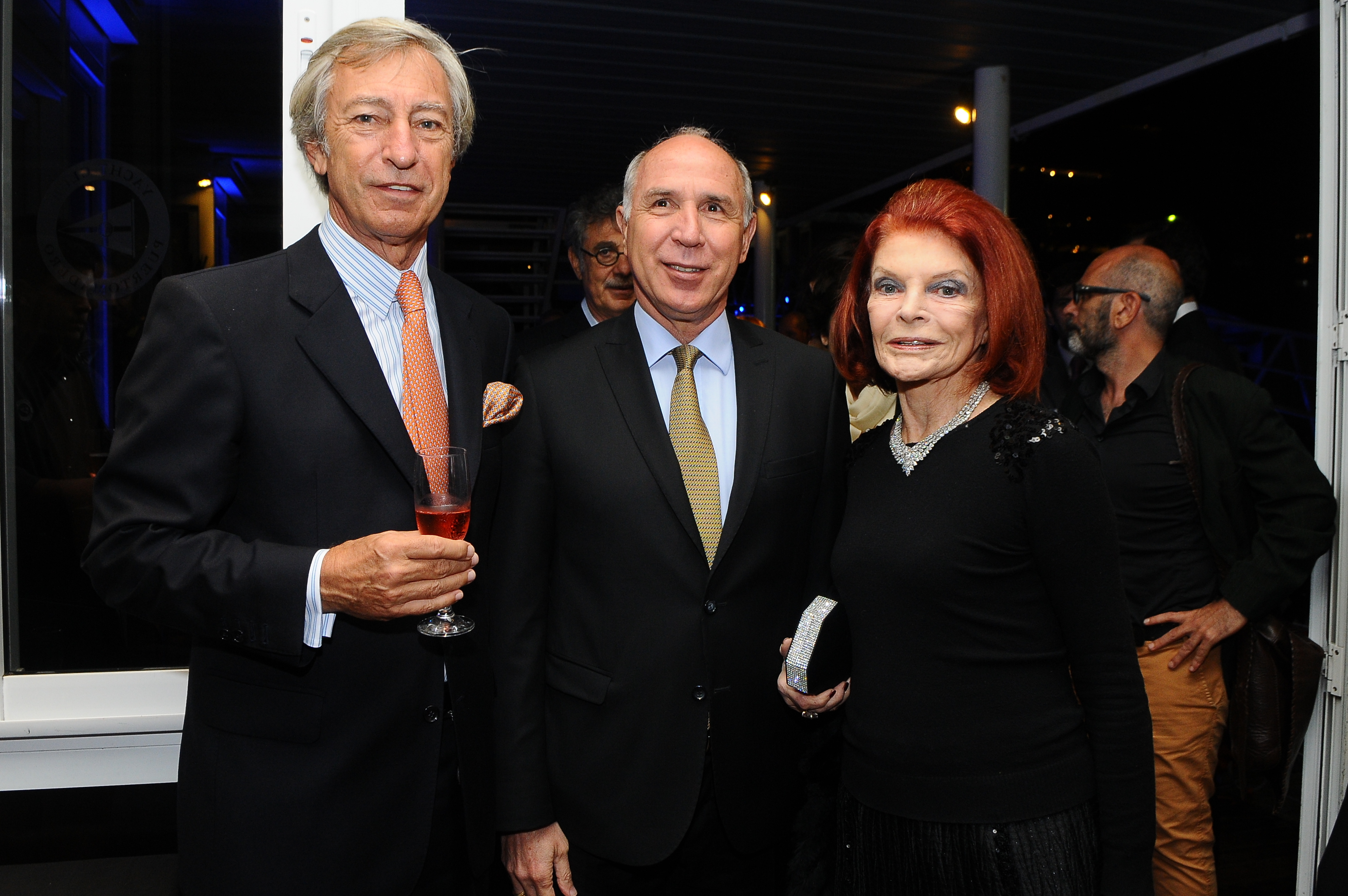 El empresario Germán Neuss junto a Ricardo Lorenzetti, presidente de la Suprema Corte de Justicia, y Lili Sielecki