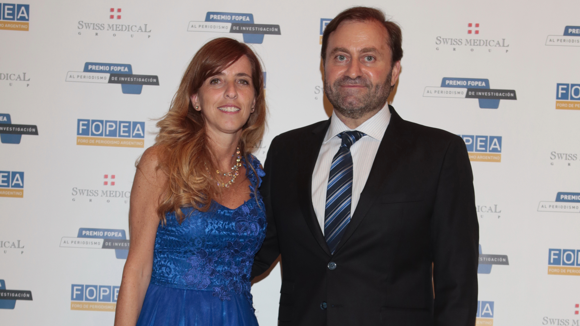 Néstor Sclauzero junto a Vanina Berghella, directora ejecutiva de FOPEA