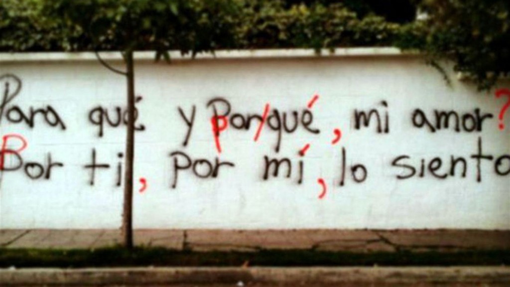 Uno de los grafitis que apareció en las calles del barrio La Floresta, en Quito (BBC)