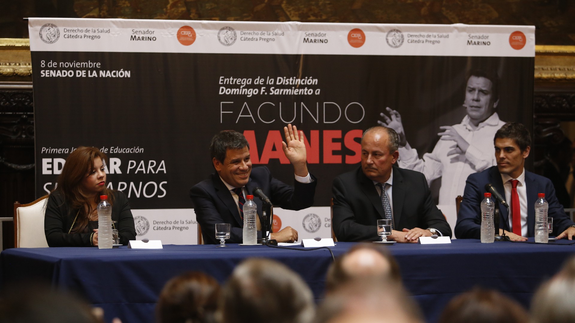 Facundo Manes expuso su discurso durante 40 minutos