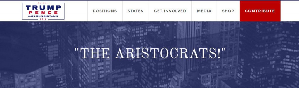 “¡Los aristocráticos!” se lee en el texto.