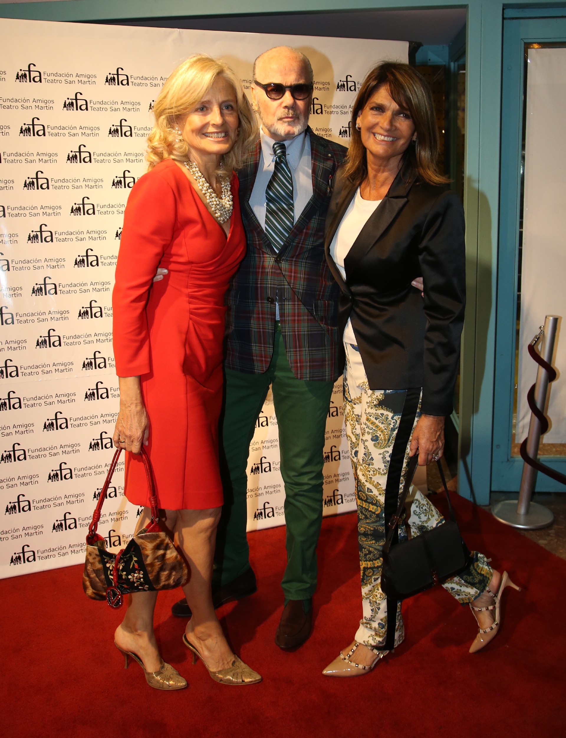 Cecilia Zuberbuhler, Gino Bogani y Teresa Calandra