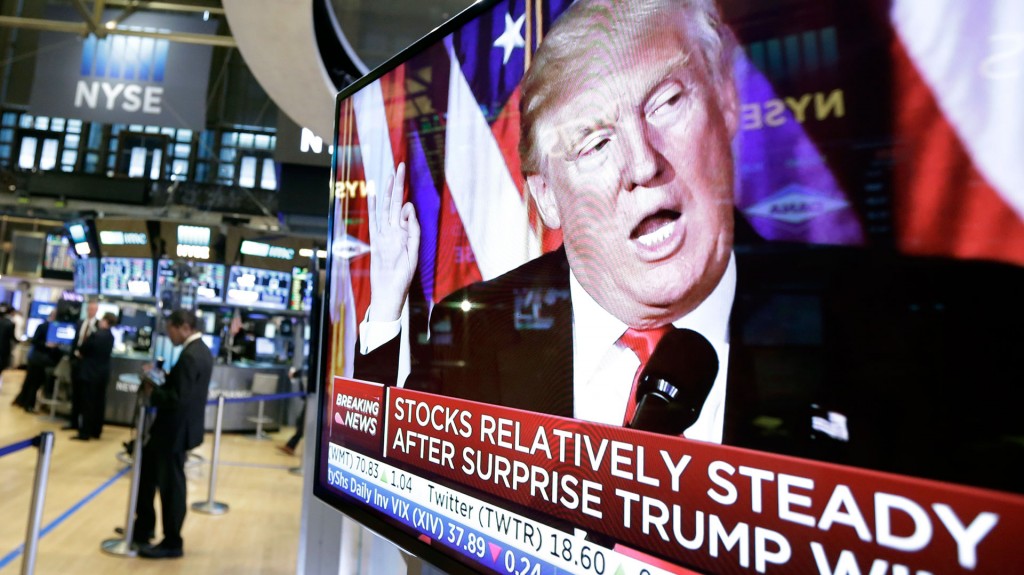 La bolsa se mantuvo en alza tras la victoria de Trump (AP)
