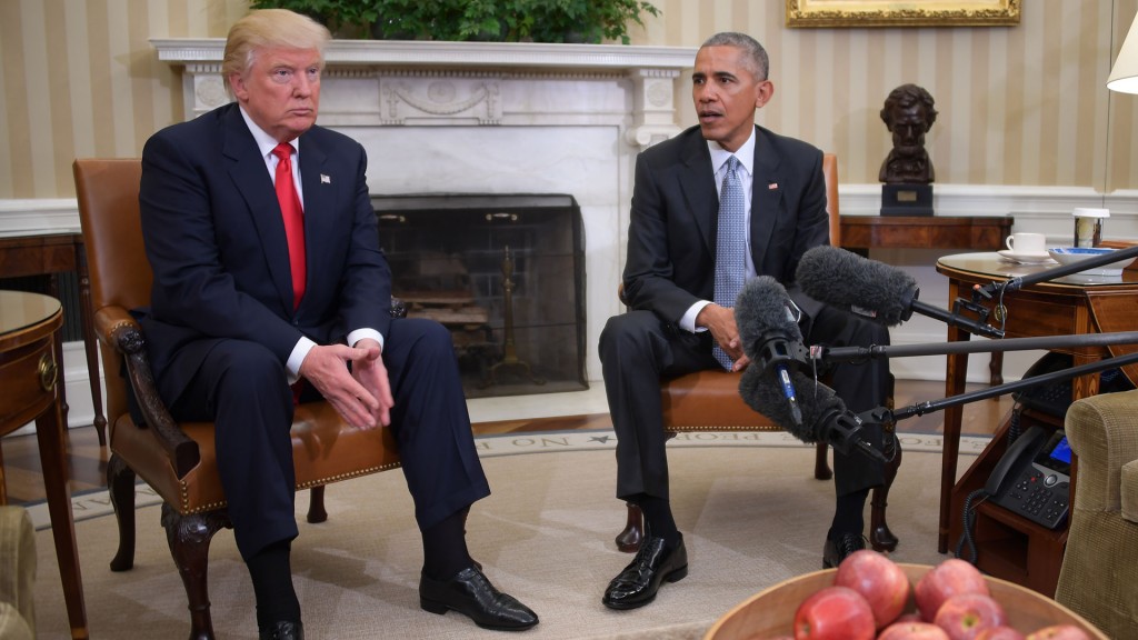 Barack Obama recibió a Donald Trump en la Casa Blanca el pasado 10 de noviembre (AFP)