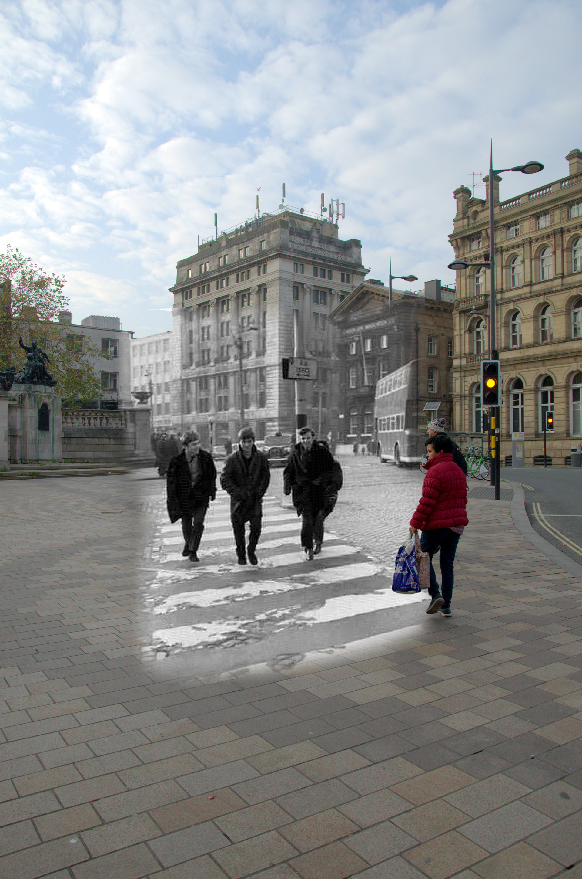 A principios de los años sesenta no era raro ver a los Beatles paseando por Liverpool