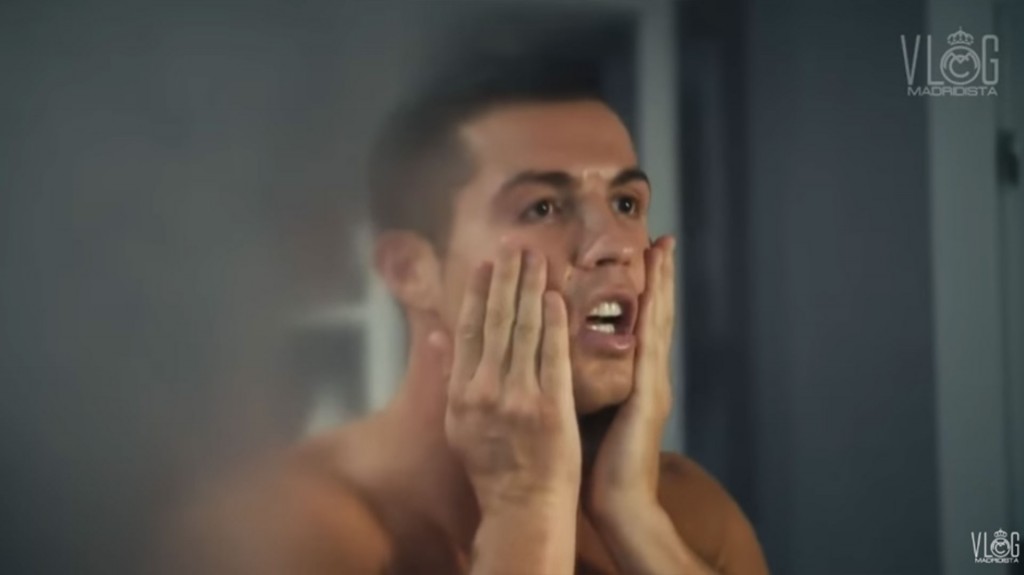 Cristiano Ronaldo, durante una de sus grabaciones