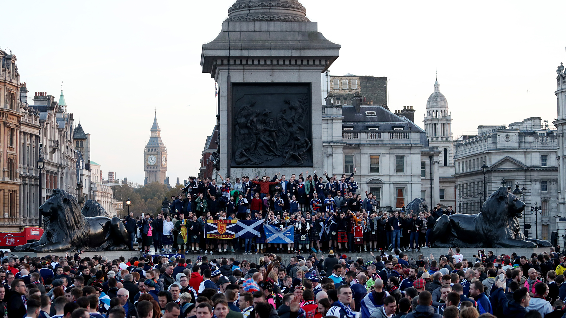 Muchos simpatizantes de Escocia llegaron hasta Inglaterra (Reuters)