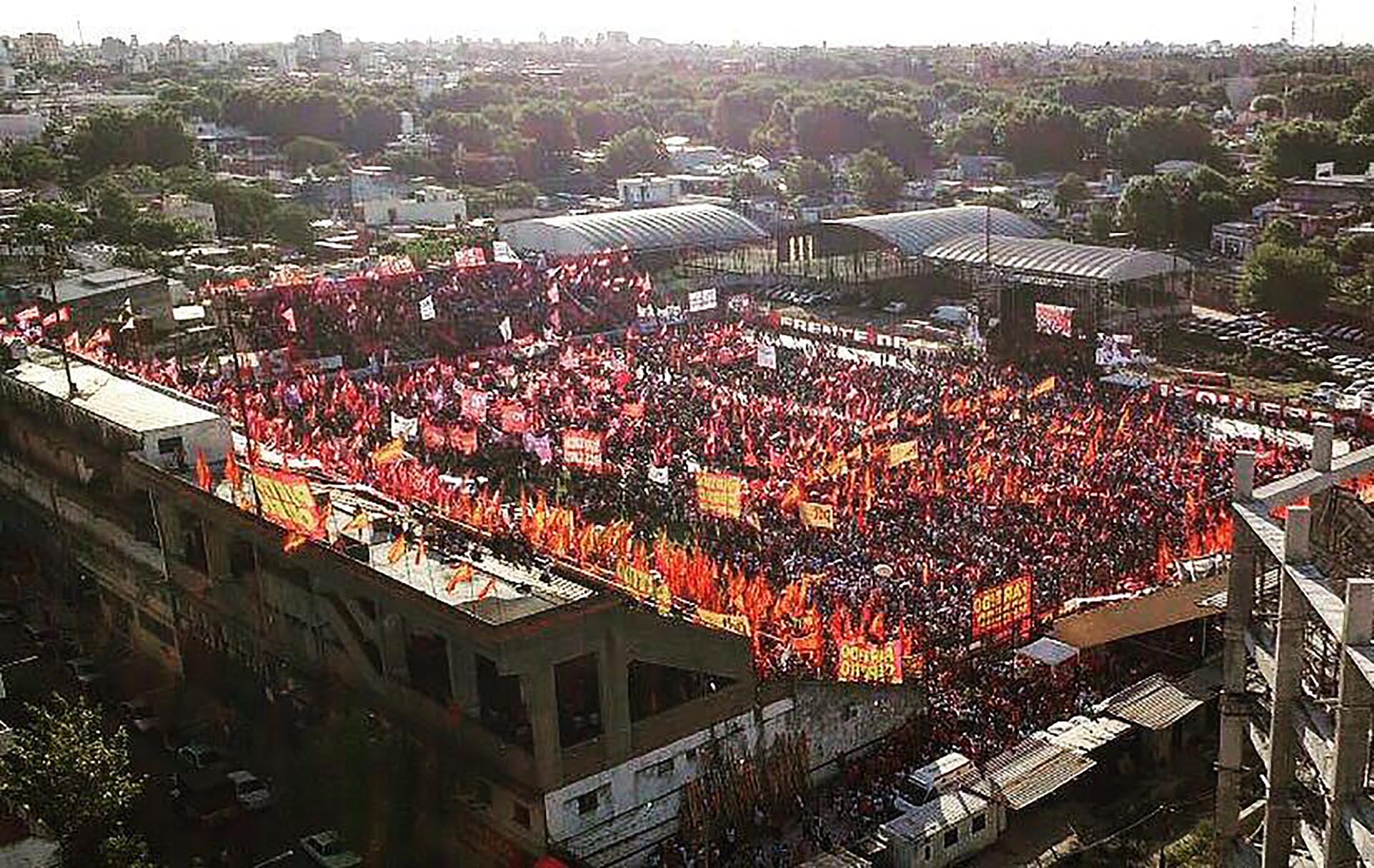 La cancha de Atlanta estaba repleta