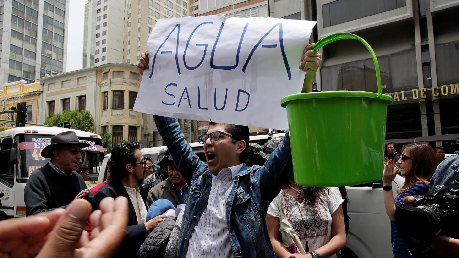 El presidente Morales rechazó esas suposiciones y afirmó que “no hay ninguna empresa china en toda esta región”, ni ninguna firma minera que esté desviando el agua destinada a La Paz (Reuters)