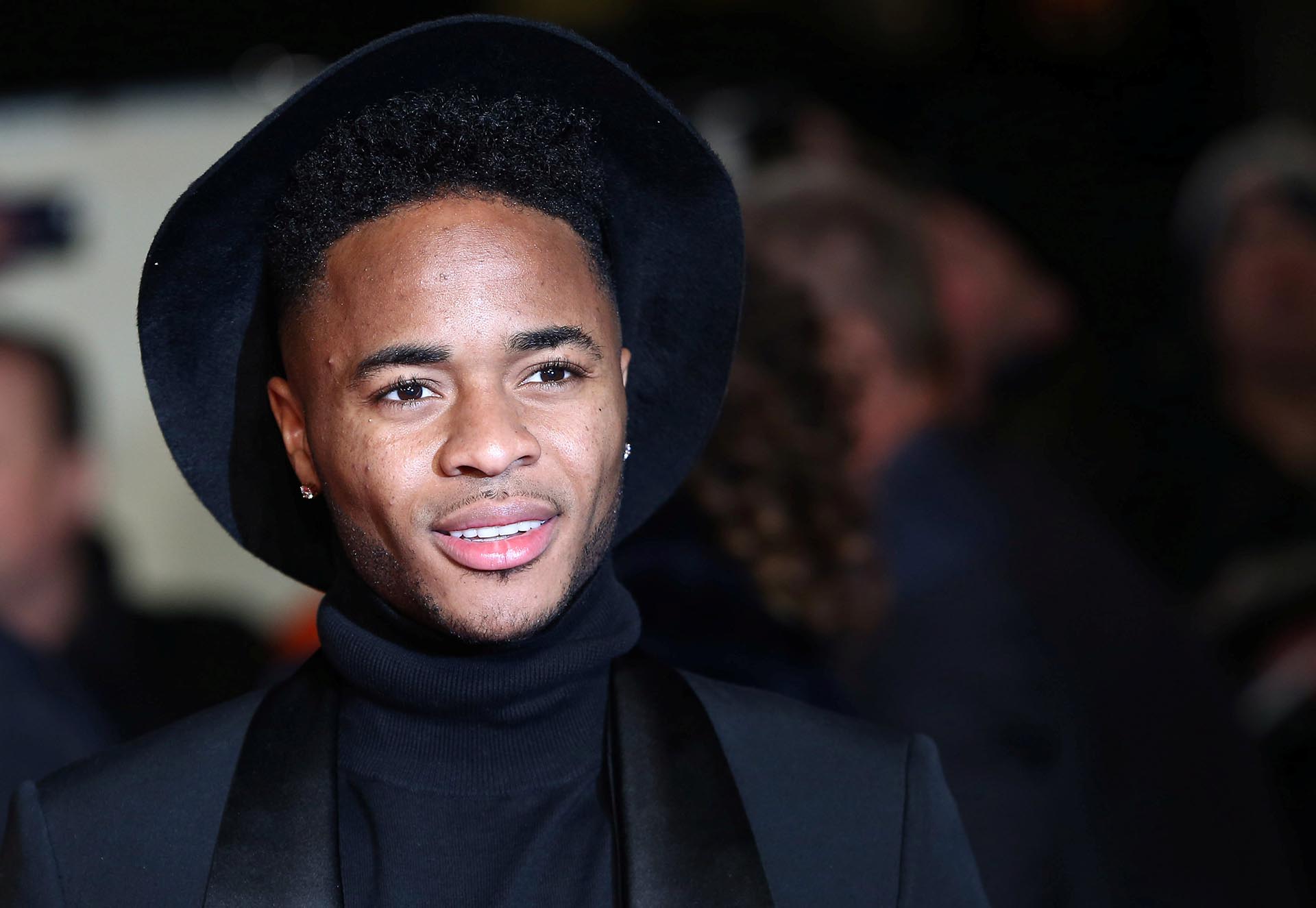 El futbolista Raheem Sterling, otra de las estrellas que pasaron por la alfombra roja