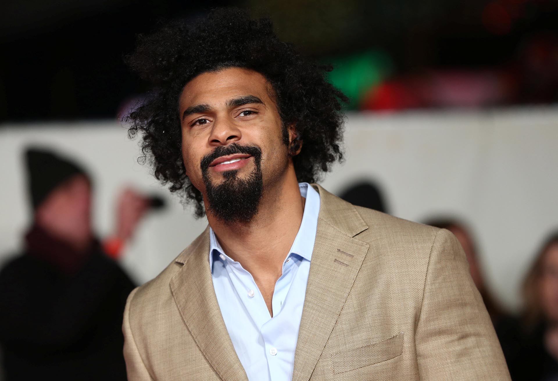 El boxeador David Haye, otro de los deportistas que estuvo junto al jamaiquino