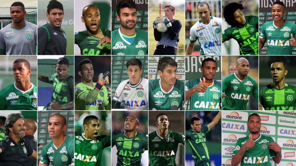 Los 22 jugadores y el entrenador del Chapecoense que viajaron en el trágico vuelo
