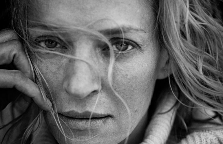 Uma Thurman fotografiada por el gran Peter Lindbergh