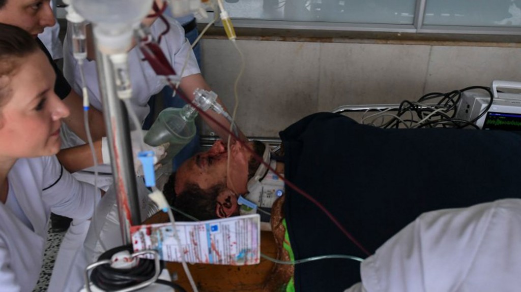 Helio Neto fue rescatado con vida (AFP)