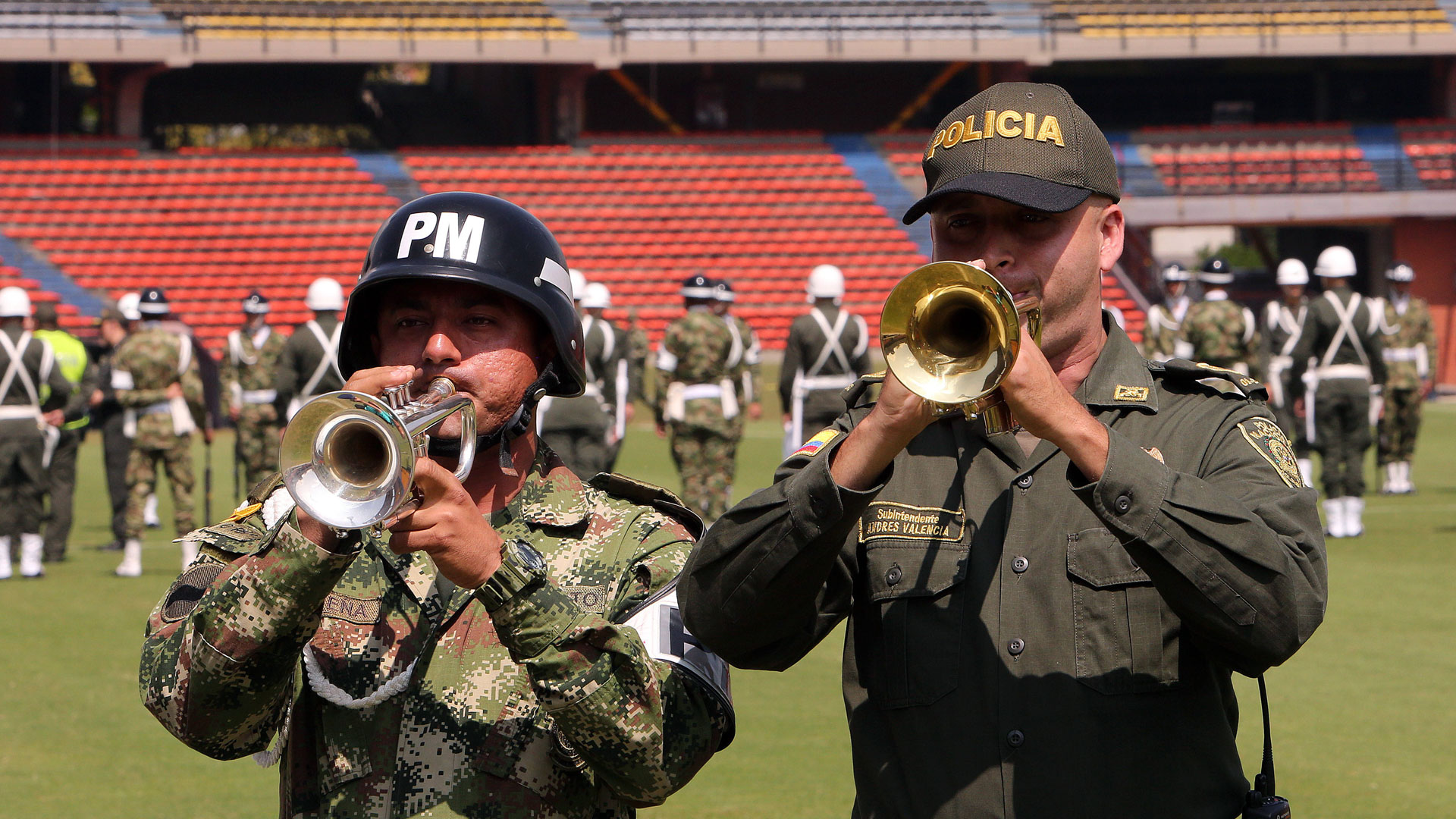 Las fuerzas de seguridad ensayan en la previa del homenaje