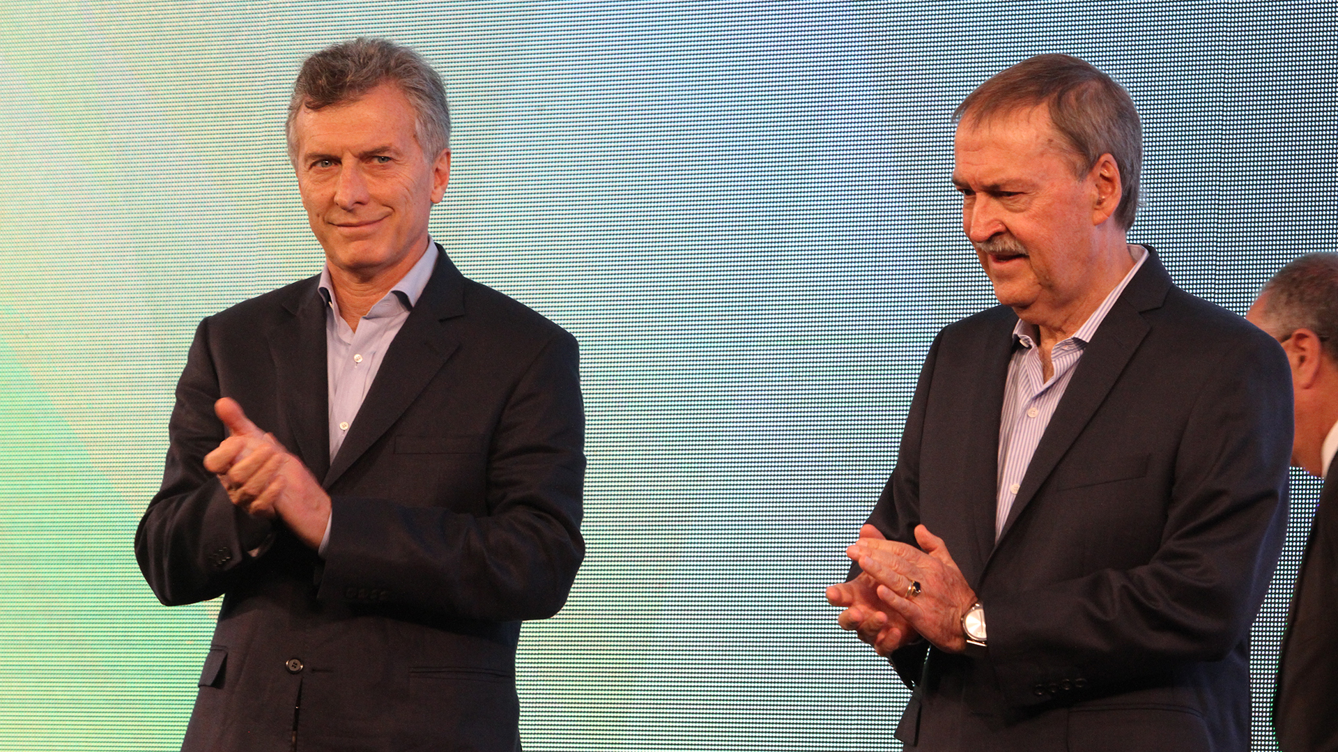 El presidente Mauricio Macri junto a Juan Schiaretti