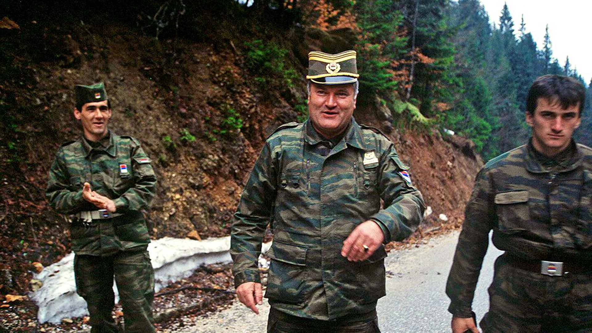 Ratko Mladic en tiempos de la Guerra de Bosnia, al mando de los ejércitos de la República Srpska