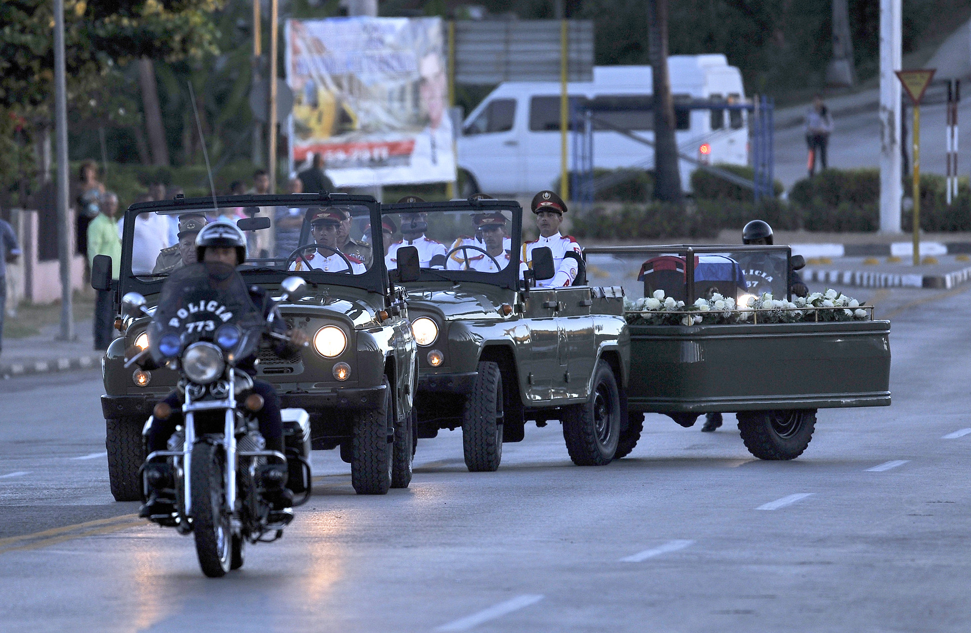 A la ceremonia de inhumación asistieron la familia y personas más allegadas a los Castro