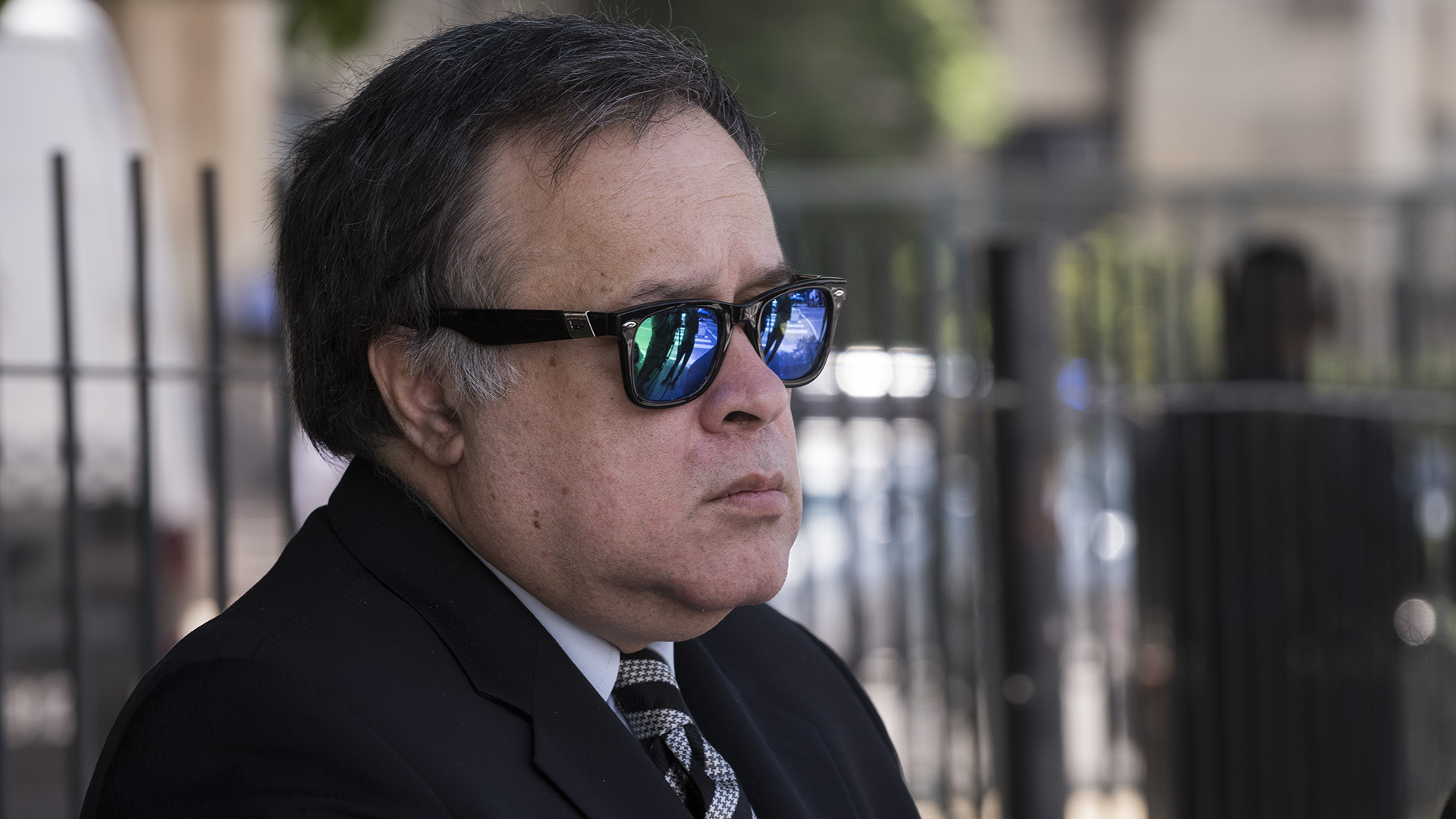 Carlos Telleldín, durante una comparecencia en Comodoro Py en 2016 (Adrián Escandar)