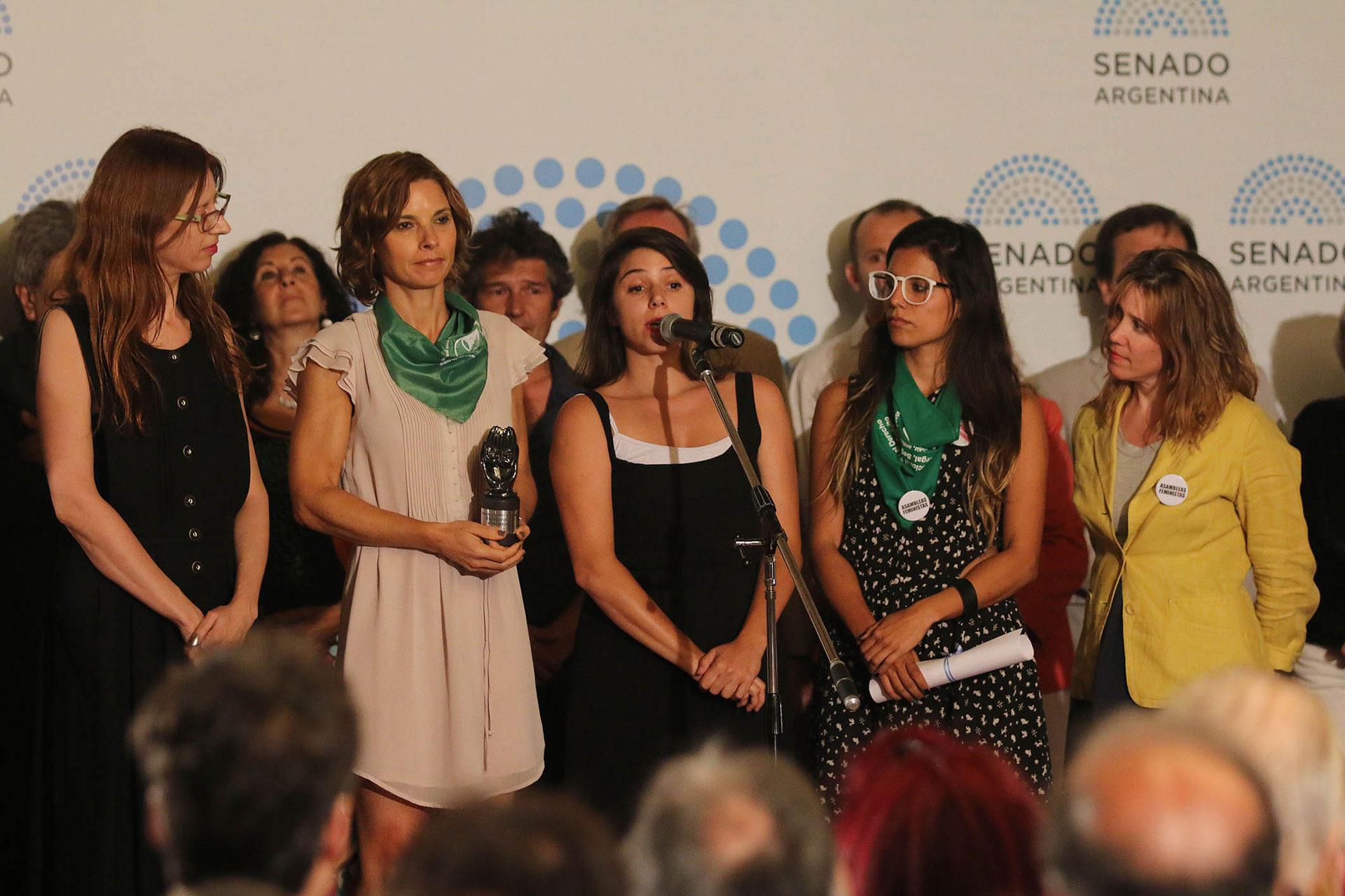 En la ceremonia, distinguieron a la organización Ni Una Menos