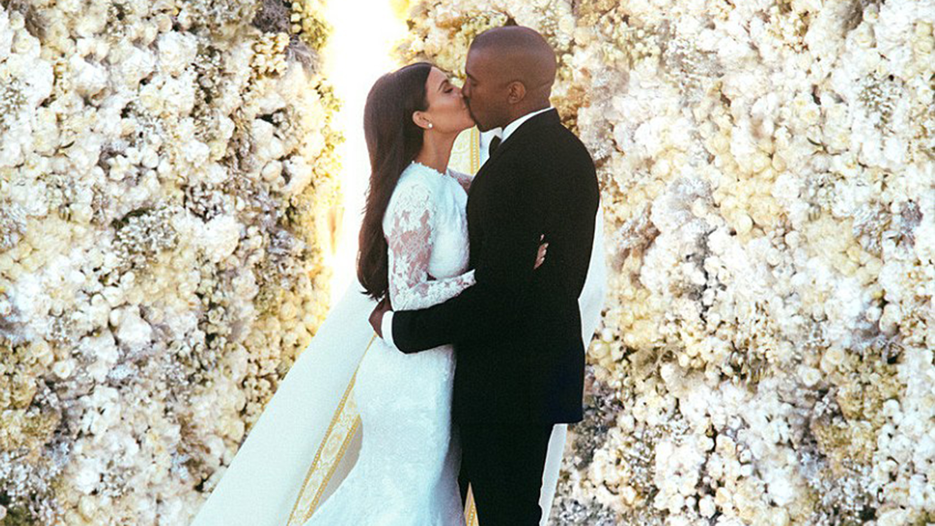 Kim Kardashian y Kanye West se casaron en Forte di Belvedere en Florencia, Italia, en mayo de 2014